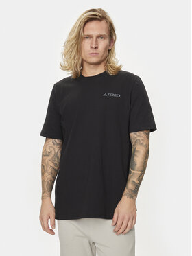 adidas adidas Футболка Graphic IS0282 Чорний Regular Fit
