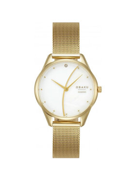 Obaku Obaku Zegarek V297LXGXMG-DWW Złoty