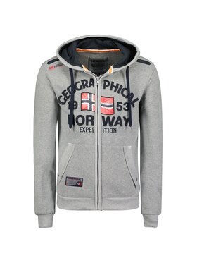 Geographical Norway Geographical Norway Bluza WW6088H/GN-BLENDED GREY Szary Regular Fit