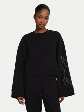KARL LAGERFELD KARL LAGERFELD Mikina 245W1800 Černá Relaxed Fit