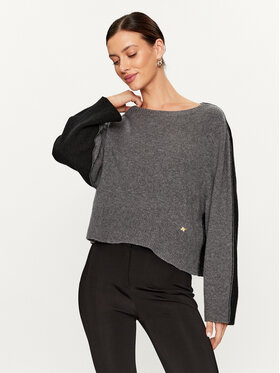 Pinko Pinko Džemperis Lombrico croppe Pelēks Cropped Fit