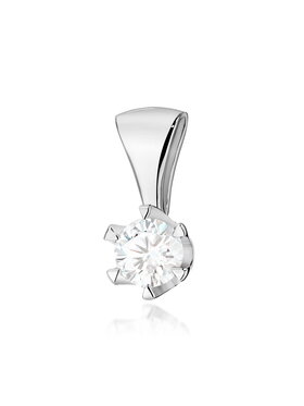 Fugart Fugart Naszyjnik Zawieszka z białego złota z brylantem 0.70 ct FZ220-B585-B0.70 Biały