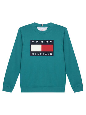 Tommy Hilfiger Tommy Hilfiger Μπλούζα KS0KS00709 Τυρκουάζ Regular Fit
