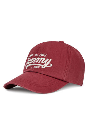 Tommy Hilfiger Tommy Hilfiger Czapka z daszkiem Archive Script AM0AM13550 Czerwony