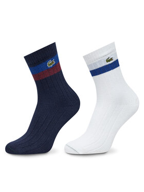 Lacoste Lacoste Set de 2 perechi de șosete lungi unisex RA4241 Colorat