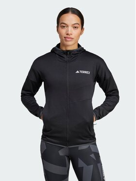 adidas adidas Bluza techniczna Terrex Xperior Climawarm Light Fleece Czarny Slim Fit