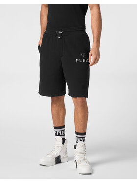 PHILIPP PLEIN PHILIPP PLEIN Sportovní kraťasy 31711 Černá Jogger Fit