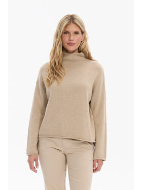 Deni Cler Milano Deni Cler Milano Sweter T-DC-S455-F5-90-12-1 Beżowy Regular Fit