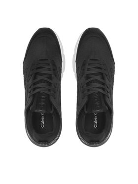 Calvin Klein Superge Low Top Lace Up Knit HM0HM00647 Črna