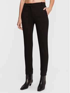 Pinko Pinko Kalhoty z materiálu Bello 1G17VM 1739 Černá Slim Fit