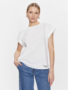 TWINSET TWINSET T-Shirt 231TT2251 Biały Regular Fit