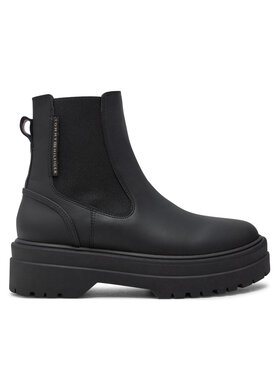 Tommy Hilfiger Tommy Hilfiger Μποτάκια με λάστιχο Chelsea FW0FW08162 Μαύρο