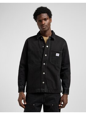 Lee Lee Koszula jeansowa Rlx Wrkwear Overshirt Czarny Relaxed Fit