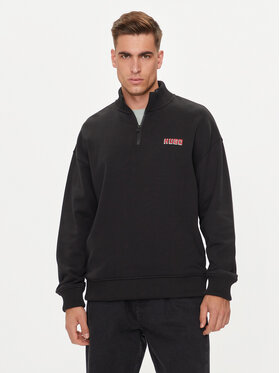 HUGO Hugo Pulóver Diqiele 50517848 Fekete Relaxed Fit