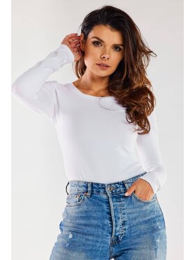 Infinite You Infinite You Blúzka M288 Biela Basic Fit