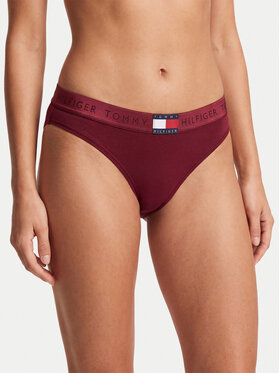 Tommy Hilfiger Tommy Hilfiger Chilot tanga UW0UW06682 Roșu închis