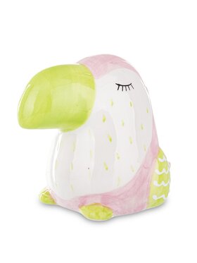 MIAhome MIAhome Skarbonka ceramiczna - 10x14x8,5 cm TUKAN Kolorowy