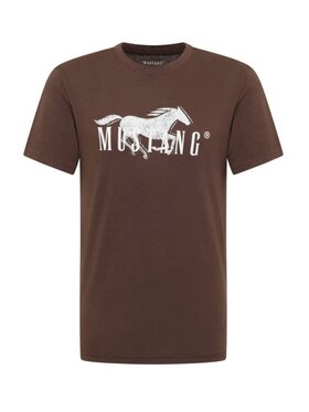 Mustang Mustang T-shirt Austin 1016279 Smeđa Regular Fit