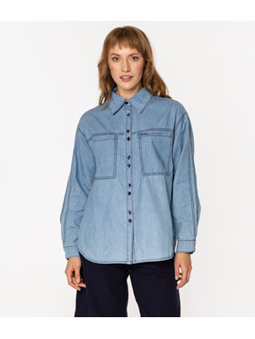 Lee Cooper Lee Cooper Koszula jeansowa PARLA 5015 Niebieski Regular Fit