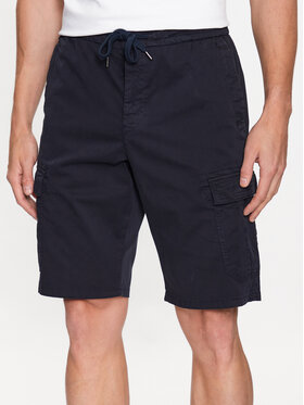 Boss Boss Bavlnené šortky 50489100 Tmavomodrá Regular Fit