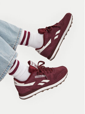 Reebok Reebok Sneakersy EO-CLASSIC LEATHER 100271703 Bordowy