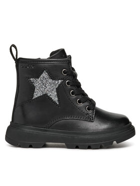 Geox Geox Ботуши B Kiddartah Girl B465YA 085EW C9999 S Черен