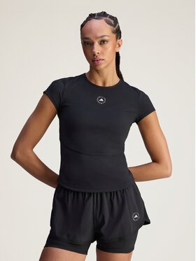 adidas by Stella McCartney adidas by Stella McCartney Koszulka techniczna 161466 Czarny Fitted Fit