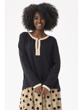 blue shadow blue shadow Bluzka Lasha BS Czarny Standard Fit