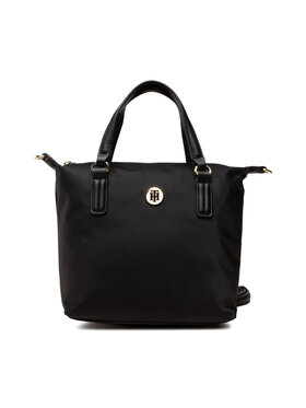 Tommy Hilfiger Tommy Hilfiger Táska Poppy St Small Tote AW0AW10262 Fekete