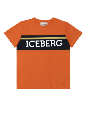 Iceberg Iceberg T-Shirt TSICE3108J Pomarańczowy Regular Fit