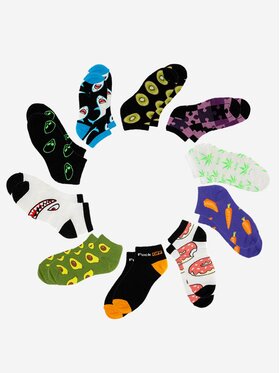 Urban Socks Urban Socks Zestaw 10 par stopek męskich Zestaw 10 Par Skarpet Stopek Urban Socks Set Mix MS07 41-46 Kolorowy