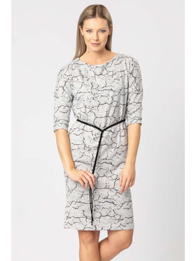 QUIOSQUE QUIOSQUE Sukienka codzienna 4KR022250 Szary Regular Fit