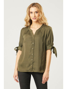 QUIOSQUE QUIOSQUE Bluzka 202054 Zielony Regular Fit