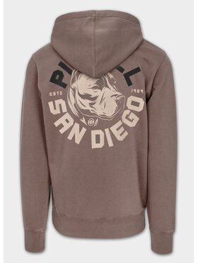 PITBULL PITBULL Bluza Washed DOG SD Bordowy Regular Fit