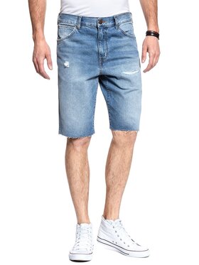 Wrangler Wrangler Szorty jeansowe DENIM SHORT Niebieski Regular Fit