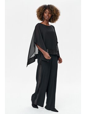 blue shadow blue shadow Spodnie damskie Lise Czarny Regular Fit