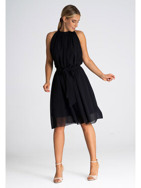 FIGL FIGL Sukienka M958 Czarny Regular Fit