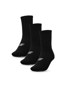 4F 4F Lot de 3 paires de chaussettes hautes homme 4FAW23USOCM205 Noir
