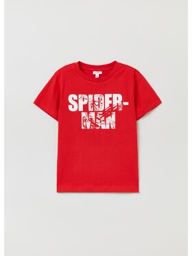 OVS OVS T-Shirt MARVEL 1499061 Czerwony Regular Fit