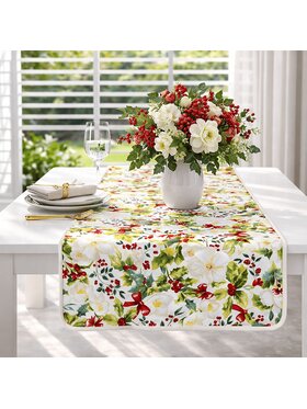 Roseberry Home Roseberry Home Bieżnik Very Holly Christmas Zielony