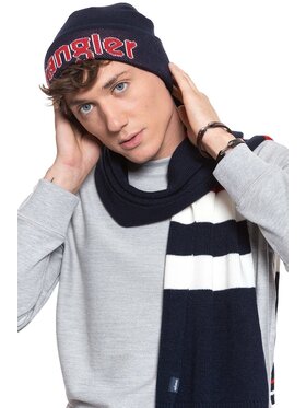 Wrangler Wrangler Czapka KABEL BEANIE Niebieski