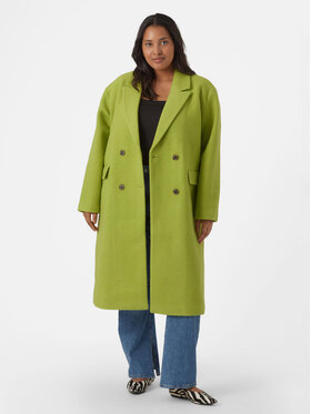 Vero Moda Curve Vero Moda Curve Palton de lână 10296650 Verde Regular Fit