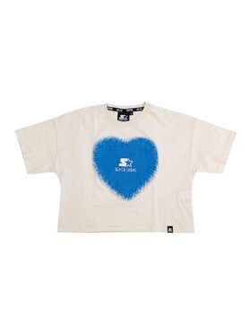 Starter Starter T-Shirt q-bab-69493 Beżowy Regular Fit