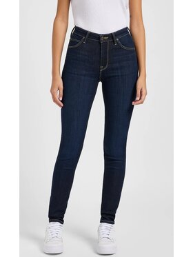Lee Lee Jeansy Scarlett High Niebieski Skinny Fit