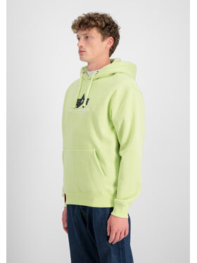 Alpha Industries Alpha Industries Bluza Basic Rubber Hoodie Żółty Regular Fit