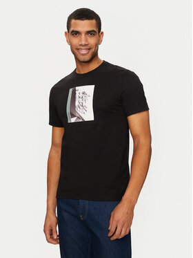 Calvin Klein Calvin Klein Tricou Shadow Photo K10K113108 Negru Regular Fit