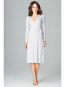 Lenitif Lenitif Šaty K465 Sivá Regular Fit