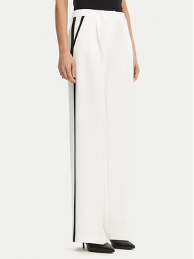 Maryley Maryley Pantaloni din material 25EB566/43BN Alb Regular Fit