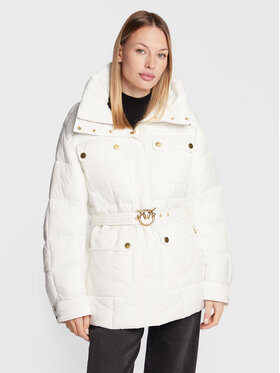 PINKO PINKO Winterjacke Olga 1G18JC A082 Weiß Relaxed Fit