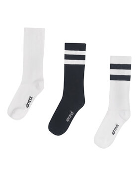 Sprandi Sprandi 3 pár uniszex hosszú szárú zokni 0UB-002-AW23 (3-pack) Fekete